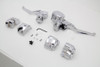 V-Twin #63662 - Handlebar Control Kit Chrome