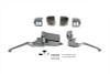 V-Twin #07-0542 *10'S* - Chrome Handlebar Control Kit