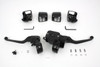V-Twin #H07-0689MB - Smooth Contour Handlebar Control Kit Black
