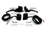 V-Twin #H07-0689MBK - Smooth Contour Handlebar Control Kit Black