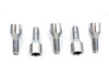 V-Twin #02685 - Brake Drum Wheel Lug Set Chrome