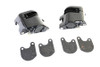 Edart #0981 - Black Front 1 Piston Caliper Set