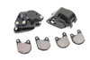 Edart #0981 - Black Front 1 Piston Caliper Set