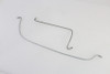 Edart #50165Z - Steel Rear Brake Line Set Zinc Plated