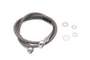 Edelbrock #R08722DS - Stainless Steel Front Brake Hose 44 inch