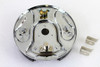 Motorshop - Rear Hydraulic Brake Backing Plate Kit Chrome
