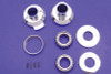 V-Twin #24-0295A - Raked Fork Neck Cup Kit Chrome