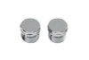 V-Twin - Chrome Top Fork Tube Plugs without Hole
