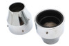 V-Twin - 41mm Fork Boot Covers Chrome