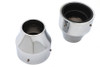 V-Twin - 41mm Fork Boot Covers Chrome