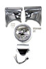 V-Twin #65003P - 7 inch Headlamp Cowl Kit Polished