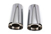 V-Twin #77485BX - Chrome Fork Slider Cover Set