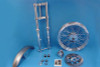 V-Twin - 39mm Chrome Fork Assembly with 19 inch Wheel