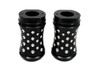 V-Twin #1527 - Black Fork Slider Cover Set Agostinni Style