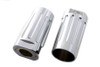 V-Twin #77836C - Chrome Milled Fork Slider Cover Set