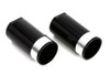 V-Twin #1414 - Black Fork Slider Cover Set Tapered Style