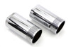 V-Twin #1413 - Chrome Fork Slider Cover Set Tapered Style