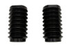 V-Twin #1421 - Black Fork Slider Cover Set Bellowed Style