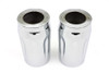 V-Twin #77554A - Chrome Fork Slider Cover Set