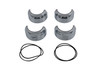 V-Twin #46590-05 - 49mm Fork Boot Cover Set Chrome