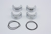 V-Twin #46590-05 - 49mm Fork Boot Cover Set Chrome