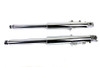 V-Twin #46495+46502-09 - 41mm Fork Slider Assembly Chrome