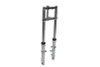 V-Twin - Fork Assembly with Chrome Sliders 4 inch Over Stock