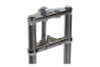 V-Twin - Fork Assembly with Chrome Sliders 4 inch Over Stock