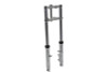 V-Twin - Fork Assembly with Chrome Sliders 6 inch Over Stock