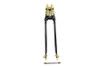 V-Twin - 24 inch Spring Fork Kit Black with Brass Accents