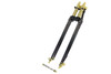 V-Twin - 24 inch Spring Fork Kit Black with Brass Accents