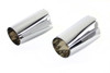V-Twin #78303 - Upper Fork Slider Cover Set Chrome