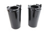 V-Twin #78303B - Upper Fork Slider Cover Set Gloss Black