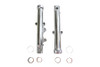 V-Twin - 39mm Fork Sliders Polished Single Disc