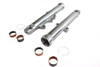 V-Twin - 39mm Fork Sliders Polished Single Disc