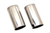 V-Twin #19489A - Fork Slider Cover Set Stainless Steel