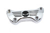 MCM #78342 - Skull Riser Top Clamp Chrome