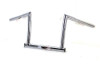 MCM #20270A - 12 inch ChiZeled Z-Bar Handlebar Chrome
