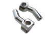MCM #57-6044A - 1 inch Pullback Riser Set Chrome