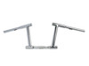 MCM #21056 - 10 inch Z-Bar Racing Handlebar with Indents Chrome