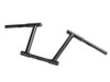 MCM #21056B - 10 inch Z-Bar Racing Handlebar with Indents Black