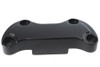 MCM #77629 - Black Smooth Handlebar Clamp Cover with Skirt