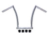 MCM #20201 - 15 inch Chrome ChiZeled Z-Bar Handlebar with Indents