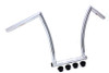 MCM #20201 - 15 inch Chrome ChiZeled Z-Bar Handlebar with Indents