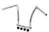 MCM #20201 - 15 inch Chrome ChiZeled Z-Bar Handlebar with Indents