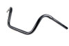 MCM #20286B - 10 inch Mini Ape Hanger Handlebar with Indents Black