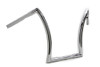 MCM #20147 - 16 inch Z Handlebar with Indents Chrome