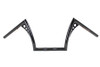 MCM #20124B - 10 inch Z-Bar Handlebar with Wiring Indents and Holes Black