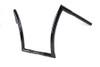 MCM #20147B - 16 inch Z Handlebar with Indents Black