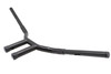 V-Twin #20327DB - 10 inch Combat Style Riser Handlebar Black